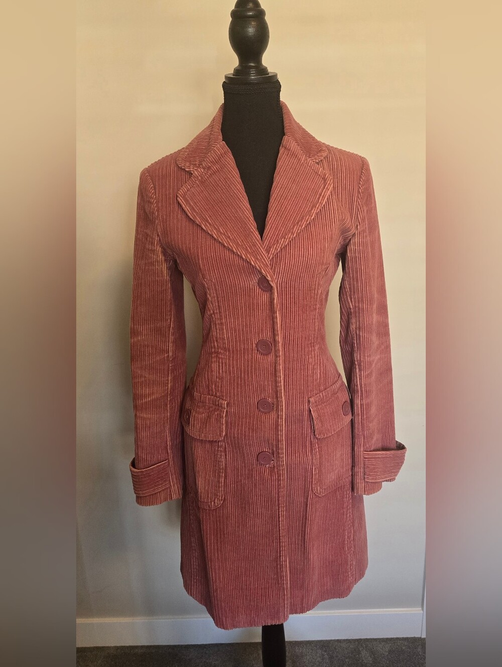 Vintage Armor Jeans Dusty Rose Corduroy Jacket